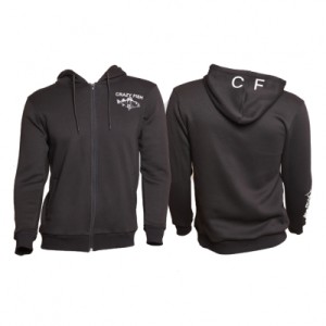 Худи флисовый Crazy Fish Cotton Black