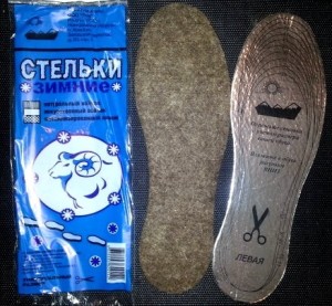 Стельки зимние войлок