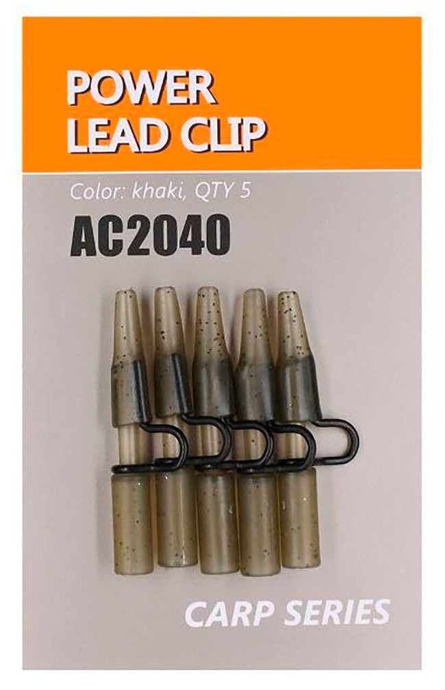 Orange Power Lead Clip