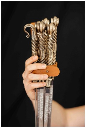 Кованные шампуры Эльбрус в кожаном чехле